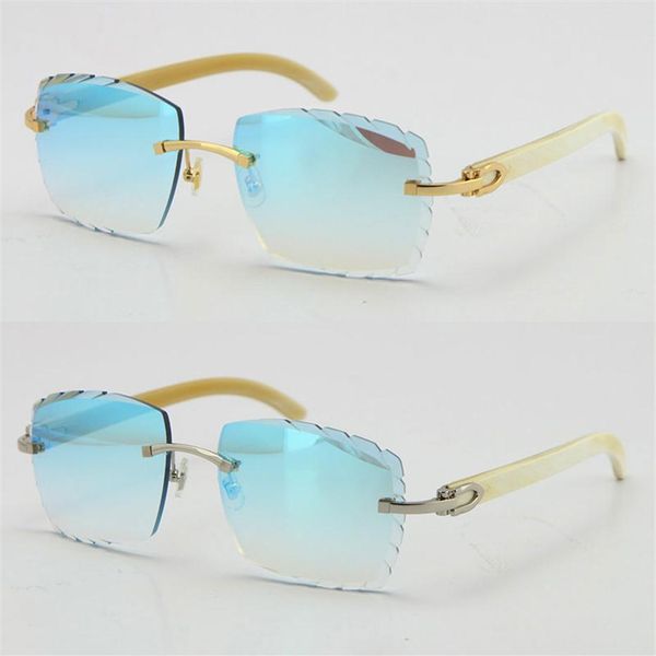 rimless diamond cut 3524012-a white genuine original buffalo horn sunglasses fashion carved lenses multi glasses unis276a, White;black
rimless diamond cut 3524012-a white genuine original buffalo horn sunglasses fashion carved lenses multi glasses unis276a, White;black