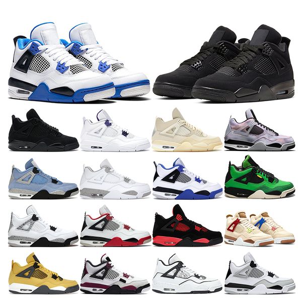 basketball shoes 4s for men women j4 black cat fire red thunder sail white cement purple metallic retro with mens trainers jordam sports sne
basketball shoes 4s for men women j4 black cat fire red thunder sail white cement purple metallic retro with mens trainers jordam sports sne