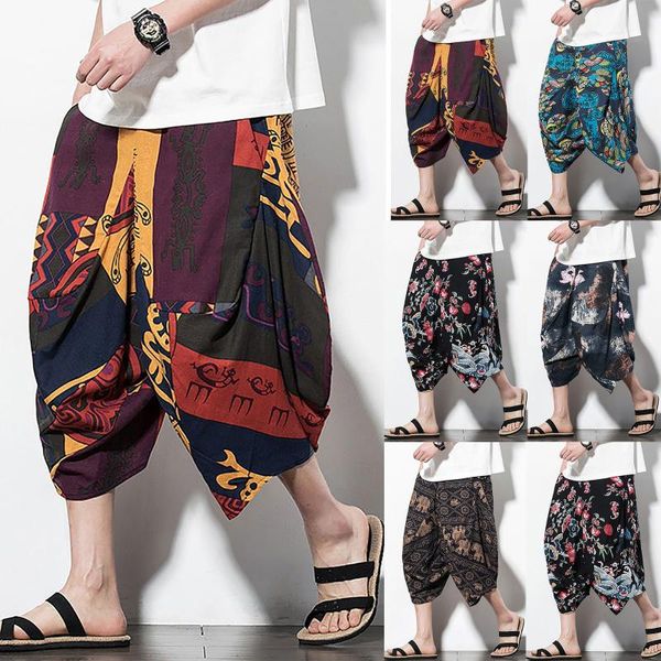 men's shorts baggy cotton linen harem pants men hip-hop women plus size wide leg trousers casual vintage long pantalones 2022, White;black
men's shorts baggy cotton linen harem pants men hip-hop women plus size wide leg trousers casual vintage long pantalones 2022, White;black
