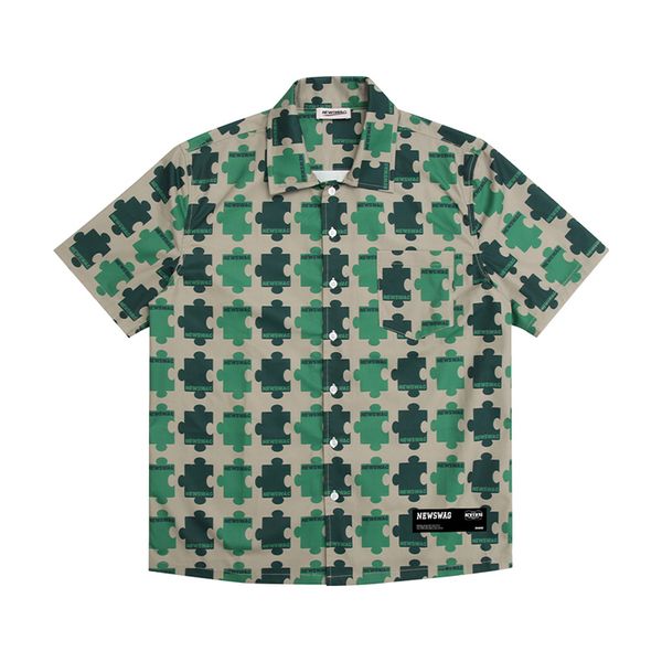 print color spring summer mens shirts short sleeve hip hop casual hawaii, White;black
print color spring summer mens shirts short sleeve hip hop casual hawaii, White;black