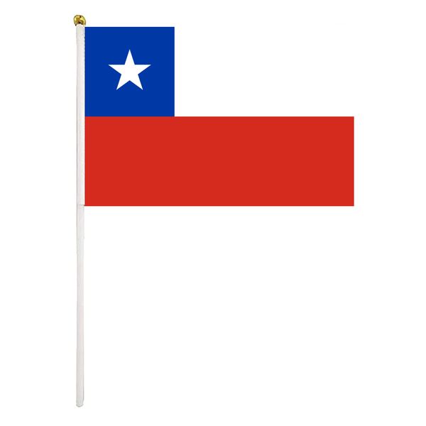 chile hand waving flag 14x21cm premium polyester mini world country flag banner with plastic flagpole
chile hand waving flag 14x21cm premium polyester mini world country flag banner with plastic flagpole