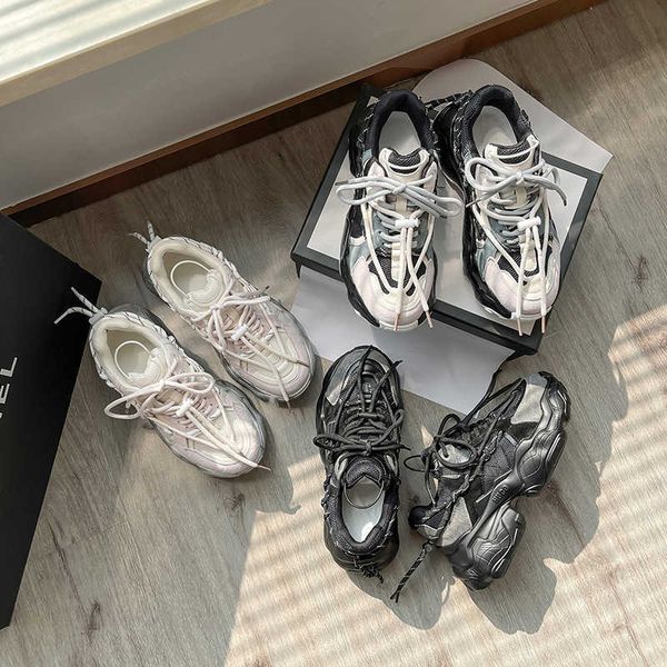 daddy shoes women's 2022 new fashion thick soled high contrast casual walking sneakers mesh breathable loafers girl's sports shoes, Black
daddy shoes women's 2022 new fashion thick soled high contrast casual walking sneakers mesh breathable loafers girl's sports shoes, Black