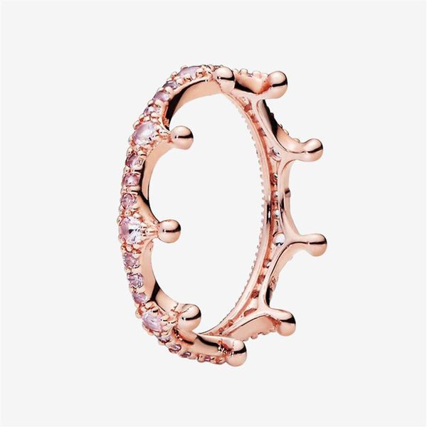 pink sparkling crown ring rose gold plated women rings with original box for pandora sterling silver ring set238q
pink sparkling crown ring rose gold plated women rings with original box for pandora sterling silver ring set238q