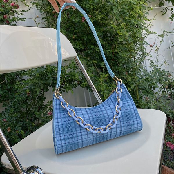 premium sense bag 2022 new trendy chain summer all-match handbag underarm plaid shoulder bag, Black;red
premium sense bag 2022 new trendy chain summer all-match handbag underarm plaid shoulder bag, Black;red