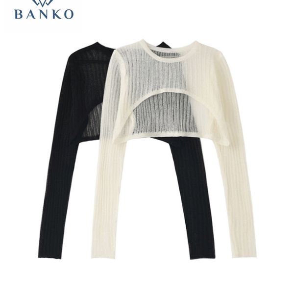 spring autumn stylish korean loose casual thin o-neck crop long sleeve blouse knitted pullovers party streetwear 220511, White
spring autumn stylish korean loose casual thin o-neck crop long sleeve blouse knitted pullovers party streetwear 220511, White