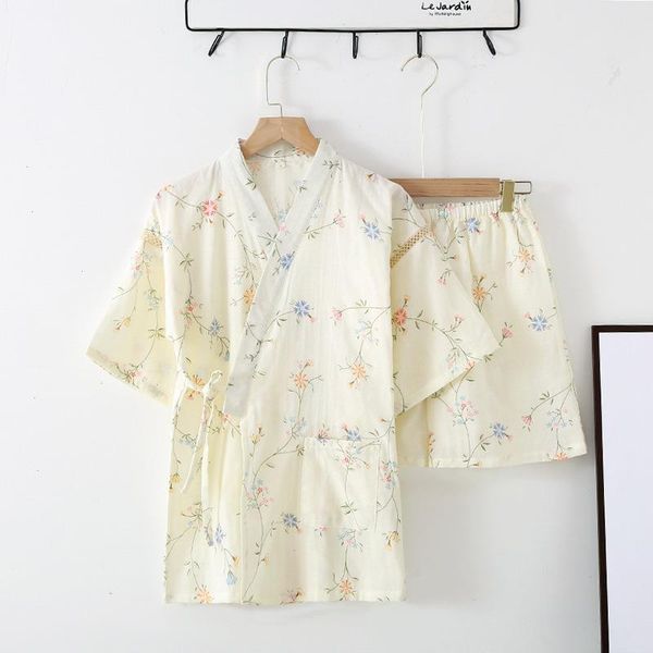 summer womens cotton gauze sleepwear pajamas cardigan short sleeved shorts sweet home kimono clothes pyjamas, Black;red
summer womens cotton gauze sleepwear pajamas cardigan short sleeved shorts sweet home kimono clothes pyjamas, Black;red