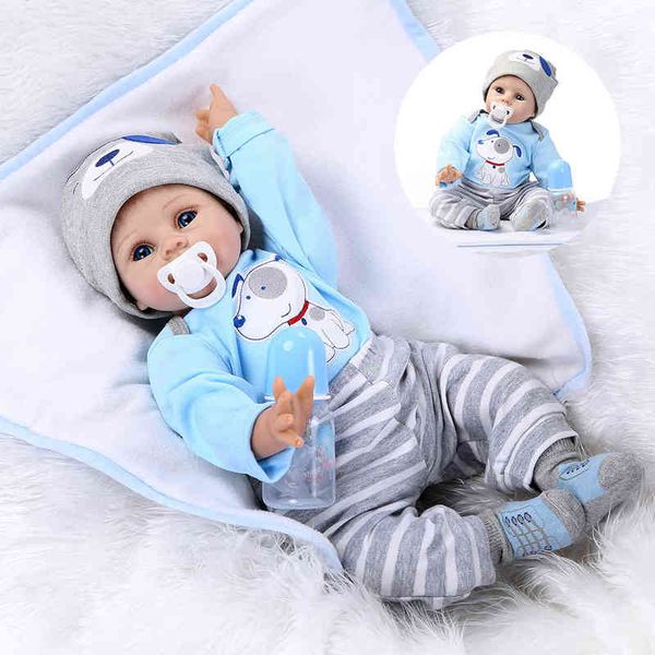 npk 56cm lifelike realistic baby doll full silicone soft body girl boy reborn baby doll toy like alive princess birthday present aa220325
npk 56cm lifelike realistic baby doll full silicone soft body girl boy reborn baby doll toy like alive princess birthday present aa220325