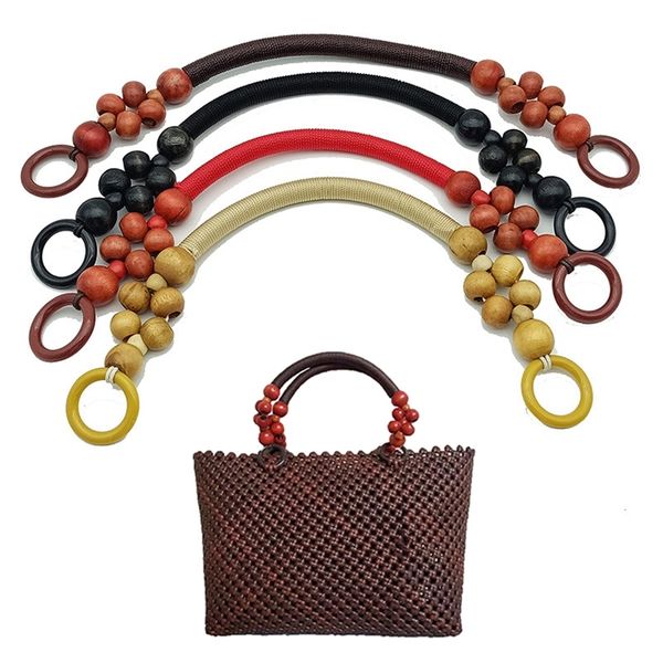 48cm wood bead bag strap woven handbag handles fashion handmade shoulder bag strap diy purse handle strap bag accessories 220808, Black
48cm wood bead bag strap woven handbag handles fashion handmade shoulder bag strap diy purse handle strap bag accessories 220808, Black