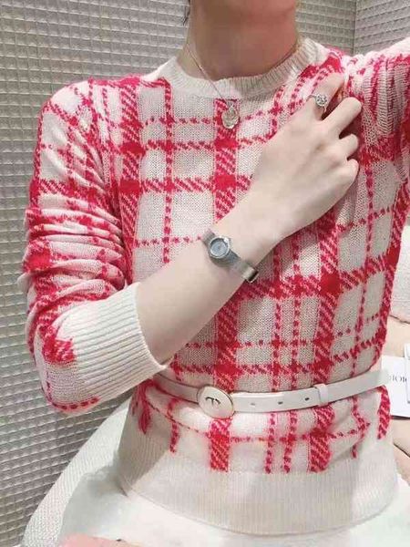 women's sweaters autumn and winter checked round neck pullover sweater cashmere mohair sweater im8m, White;black
women's sweaters autumn and winter checked round neck pullover sweater cashmere mohair sweater im8m, White;black