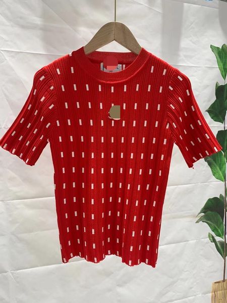 602 l 2022 runway summer brand same style sweater crew neck red purple short sleeve t shirt women's sweaters binfen, White;black
602 l 2022 runway summer brand same style sweater crew neck red purple short sleeve t shirt women's sweaters binfen, White;black