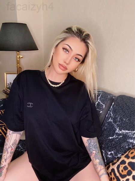 women's t-shirt designer summer small fragrance temperament pullover embroidery short sleeve round neck loose t-shirt for lovers only j, White
women's t-shirt designer summer small fragrance temperament pullover embroidery short sleeve round neck loose t-shirt for lovers only j, White