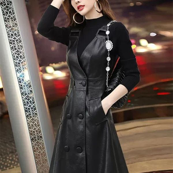 nerazzurri summer long black pu leather dress women strap midi faux dresses for womens elegant korean fashion 220425, Black;gray
nerazzurri summer long black pu leather dress women strap midi faux dresses for womens elegant korean fashion 220425, Black;gray