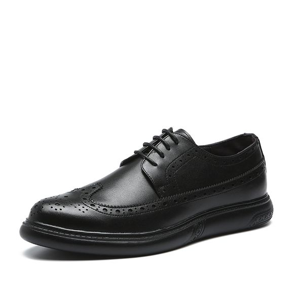 genuine leather dress men shoes lace up men oxfords business wedding formal flats shoes for men y200420, Black
genuine leather dress men shoes lace up men oxfords business wedding formal flats shoes for men y200420, Black