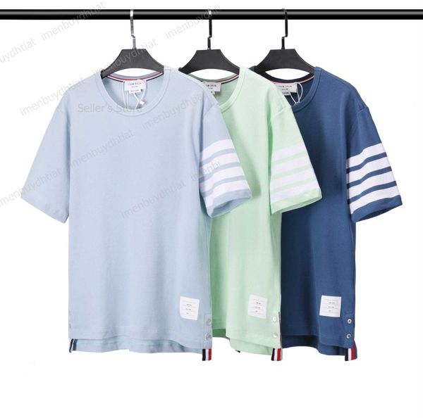 22 fashion luxury brand tb-thom short sleeve t shirts round neck yarn dyed four bar stripe, White;black
22 fashion luxury brand tb-thom short sleeve t shirts round neck yarn dyed four bar stripe, White;black