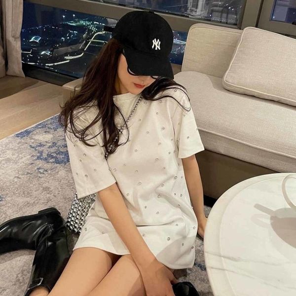 new 2022 summer women long t-shirt casual loose diamond cotton halfsleeve t-shirt big female basic tees 220613, White
new 2022 summer women long t-shirt casual loose diamond cotton halfsleeve t-shirt big female basic tees 220613, White
