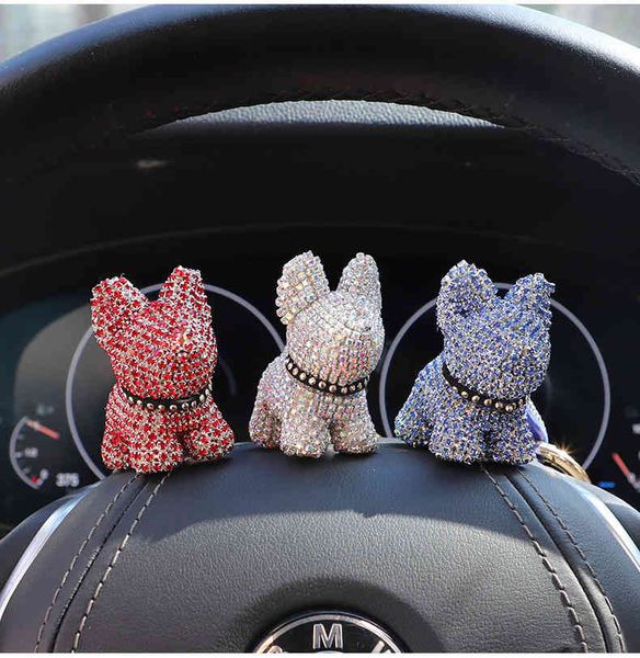 keychains full diamond dog key female cute creative bulldog net red car pendant schoolbag, Silver
keychains full diamond dog key female cute creative bulldog net red car pendant schoolbag, Silver