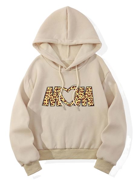 heart & letter graphic drawstring thermal lined hoodie u8jh#, Black 
heart & letter graphic drawstring thermal lined hoodie u8jh#, Black