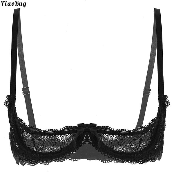 women see through bra sheer lace lingerie adjustable spaghetti shoulder straps 1 4 cups push up underwire, Red;black
women see through bra sheer lace lingerie adjustable spaghetti shoulder straps 1 4 cups push up underwire, Red;black