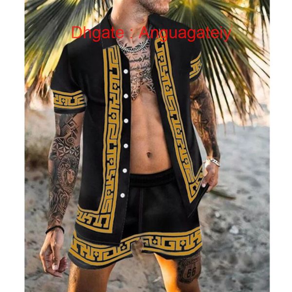 men's summer casual shirts tracksuit hawaiian sets t-shirts printing luxury swim short sleeve button men shirt suit vacation beach fash, White;black
men's summer casual shirts tracksuit hawaiian sets t-shirts printing luxury swim short sleeve button men shirt suit vacation beach fash, White;black