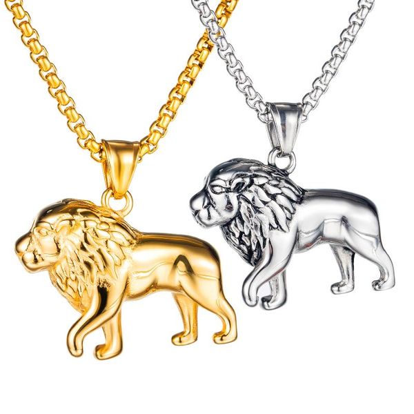 pendant necklaces hip hop lion necklace for men boyfried punk stainless steel link chain animal jewelry male gift, Silver
pendant necklaces hip hop lion necklace for men boyfried punk stainless steel link chain animal jewelry male gift, Silver