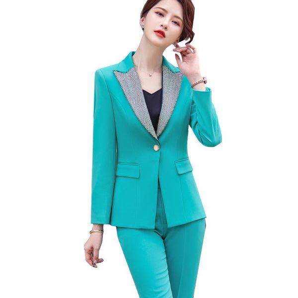 women's two piece pants fashion spring autumn pant suit women office ladies female formal work embroidered flares 2 set, White
women's two piece pants fashion spring autumn pant suit women office ladies female formal work embroidered flares 2 set, White