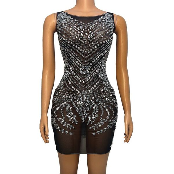 fashion birthday prom party dresses black mesh transparent rhinestones elastic bodycon short dress bar women singer concert stage performanc, White;black
fashion birthday prom party dresses black mesh transparent rhinestones elastic bodycon short dress bar women singer concert stage performanc, White;black