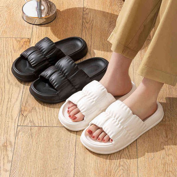 women's soft sole cloud slippers summer beach thick platform slipper sandals women korean eva slippers for home flip flops woman t22072, Black
women's soft sole cloud slippers summer beach thick platform slipper sandals women korean eva slippers for home flip flops woman t22072, Black