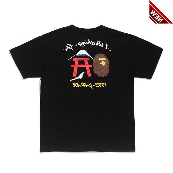 seamless street fashion bap 2022 spring and summer new ape head fuji mountain couple short sleeve t-shirt, White;black
seamless street fashion bap 2022 spring and summer new ape head fuji mountain couple short sleeve t-shirt, White;black