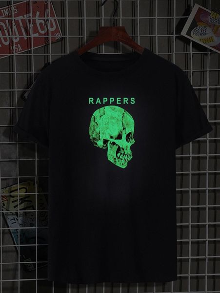 men reflective skull & letter graphic tee 48kj#, White;black
men reflective skull & letter graphic tee 48kj#, White;black