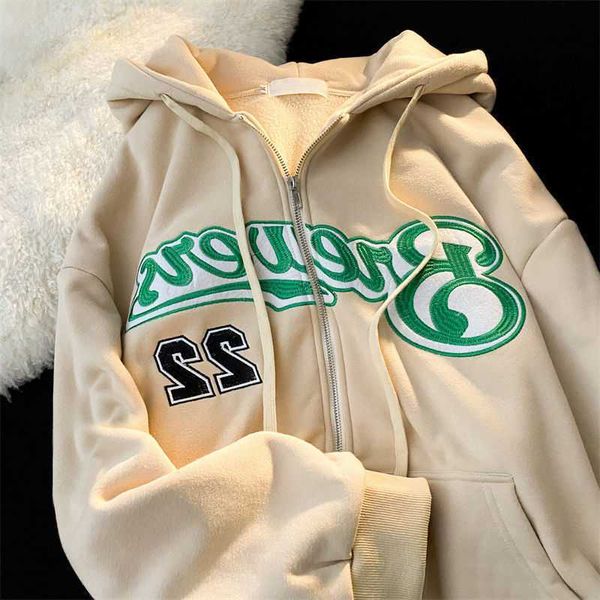 2022 new letter embroidery sweatshirts women oversized fleece zip up hoodies vintage y2k hooded sweatshirt hoodie women clothes, Black
2022 new letter embroidery sweatshirts women oversized fleece zip up hoodies vintage y2k hooded sweatshirt hoodie women clothes, Black