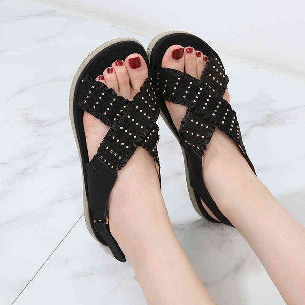 ladies cross-strap slippers women wedage mules roman beach peep toe platform mules breathable sequins sandals shoes y220421, Black
ladies cross-strap slippers women wedage mules roman beach peep toe platform mules breathable sequins sandals shoes y220421, Black