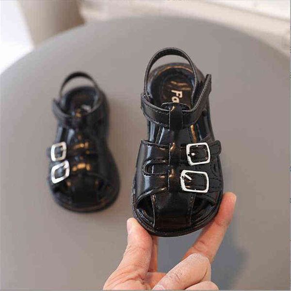 2022 summer new 0-2y baby metal buckle baotou sandals boys black girls pink soft bottom beach shoes toddler casual walking shoes g220512, Black;red
2022 summer new 0-2y baby metal buckle baotou sandals boys black girls pink soft bottom beach shoes toddler casual walking shoes g220512, Black;red