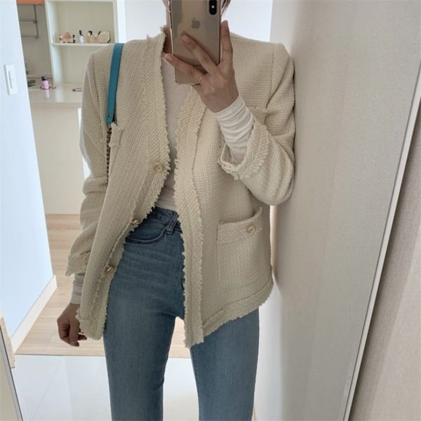 autumn winter brand tweed jackets womens runway long sleeve elegant vintage clothes crop outwear 220817, Black;brown
autumn winter brand tweed jackets womens runway long sleeve elegant vintage clothes crop outwear 220817, Black;brown