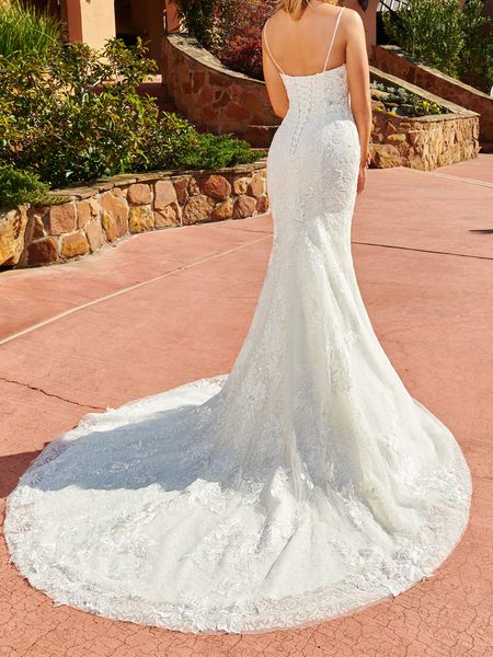 mermaid wedding dresses with a big cape spaghetti court train bridal gowns lace with beads sequins, White
mermaid wedding dresses with a big cape spaghetti court train bridal gowns lace with beads sequins, White