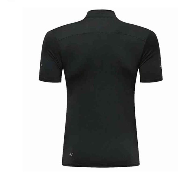 summer men's lulu t shirts brand short sleeve thin quick drying t-shirt half zipper tees sports running fitness suit tights tshirts lu-, White;black
summer men's lulu t shirts brand short sleeve thin quick drying t-shirt half zipper tees sports running fitness suit tights tshirts lu-, White;black