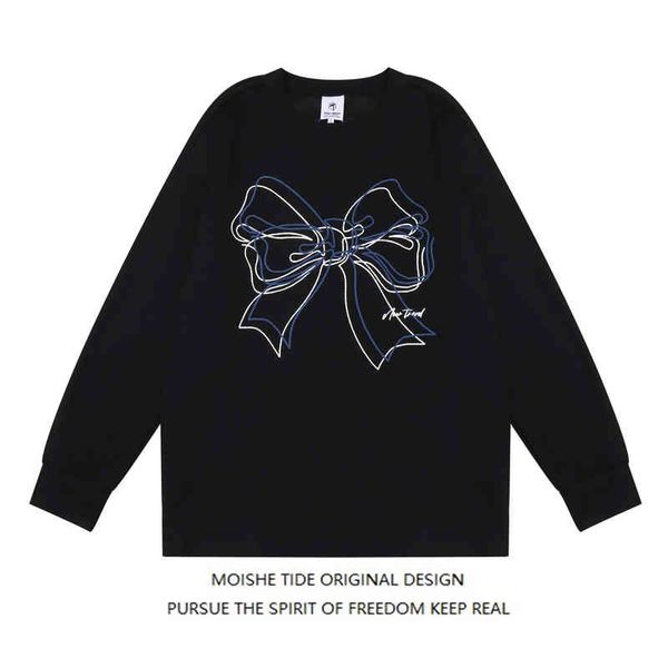 moishe tide european and american fashion br bow print round neck sweater for men women loose ins hip-hop couple jacket, Black
moishe tide european and american fashion br bow print round neck sweater for men women loose ins hip-hop couple jacket, Black
