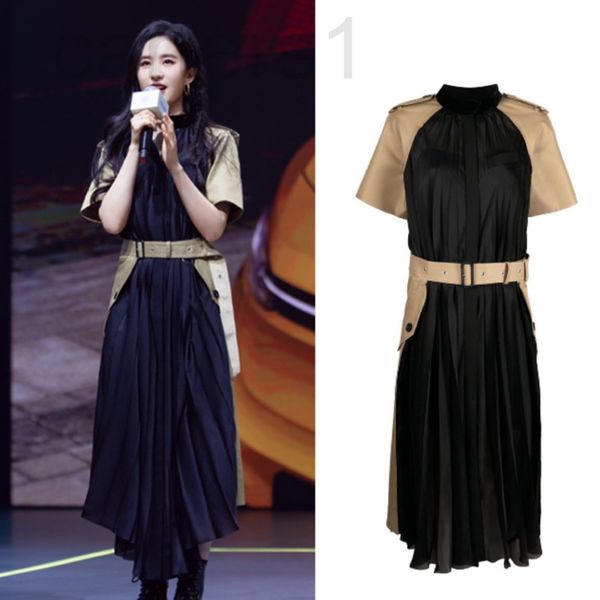 casual dresses designer star liu yifei's same black french color contrast fairy slim dress 2021 spring festival women's summer p85, Black;gray
casual dresses designer star liu yifei's same black french color contrast fairy slim dress 2021 spring festival women's summer p85, Black;gray