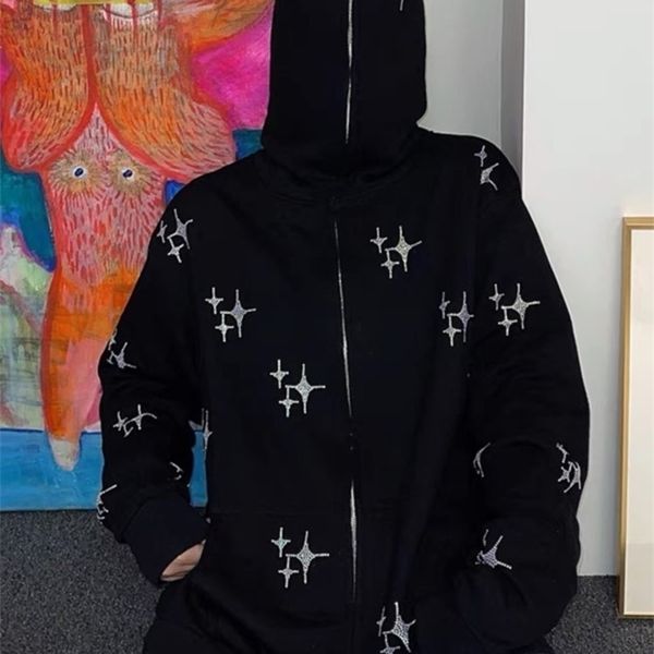 autumn punk zipup jacket y2k star sweatshirt korean casual vintage long sleeve gothic grunge hooded outerwear 220804, Black
autumn punk zipup jacket y2k star sweatshirt korean casual vintage long sleeve gothic grunge hooded outerwear 220804, Black