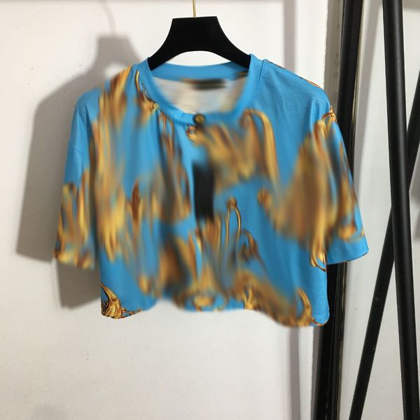 325 2022 milan runway spring summer brand same style t shirt short sleeve women's t-shirt black blue crew neck pullover womens meiyi, White
325 2022 milan runway spring summer brand same style t shirt short sleeve women's t-shirt black blue crew neck pullover womens meiyi, White