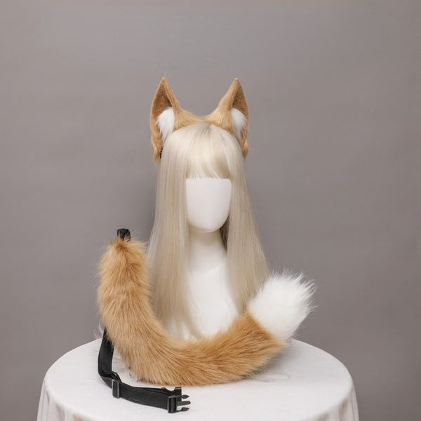 mascot doll costume fox ears tail handmade performance plush animal ears animal tail props accessories set stage costumes and performances, Red;yellow
mascot doll costume fox ears tail handmade performance plush animal ears animal tail props accessories set stage costumes and performances, Red;yellow