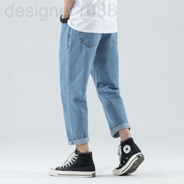 men's jeans designer loose wide leg denim pants men's summer straight tube korean fashion daddy student thin pants qecv, Blue
men's jeans designer loose wide leg denim pants men's summer straight tube korean fashion daddy student thin pants qecv, Blue