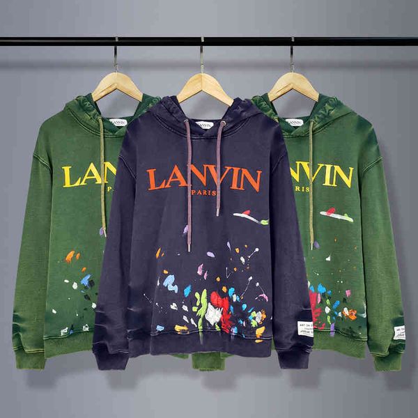 chaopai langfan autumn and winter new wash water graffiti color ink letters pure cotton hooded sweater men, Black
chaopai langfan autumn and winter new wash water graffiti color ink letters pure cotton hooded sweater men, Black