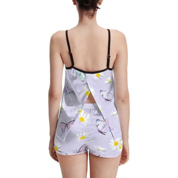 2022 for_customization summer women's t shirt set 2 piece lingerie satin pajamas custom brand printed sleepwear pajama set and shorts s, Black
2022 for_customization summer women's t shirt set 2 piece lingerie satin pajamas custom brand printed sleepwear pajama set and shorts s, Black