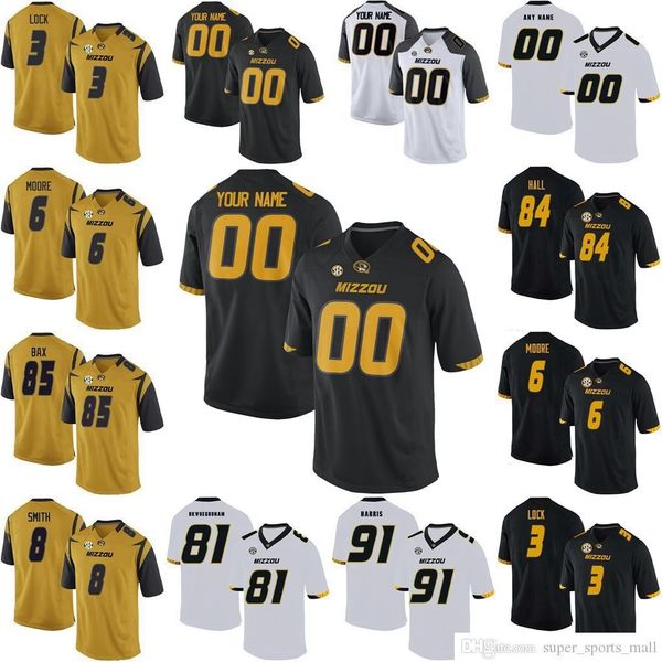 ncaa mizzou missouri tigers college football jerseys dominic gicinto jersey simi bakare larry rountree iii emanuel hall j'mon moore cus, Black 
ncaa mizzou missouri tigers college football jerseys dominic gicinto jersey simi bakare larry rountree iii emanuel hall j'mon moore cus, Black