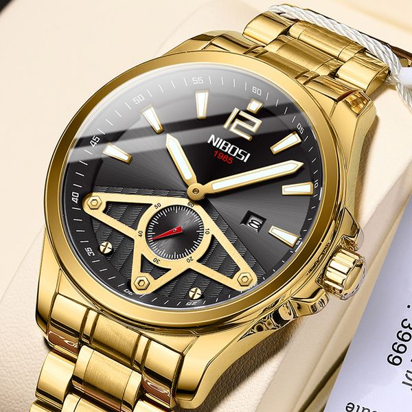 nibosi 2022 brand luxury fashion mens watches waterproof date clock gold watch for men quartz wristwatch relogio masculino, Silver
nibosi 2022 brand luxury fashion mens watches waterproof date clock gold watch for men quartz wristwatch relogio masculino, Silver