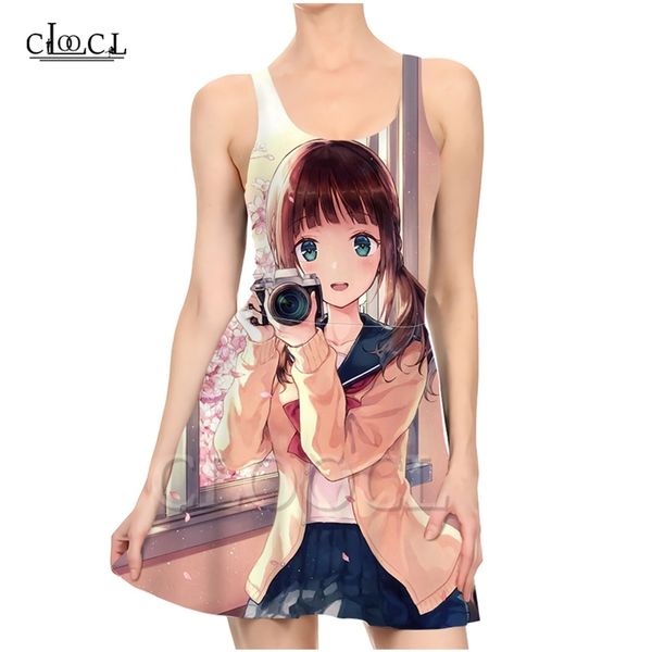 est girl anime dresses women 3d print summer dress sleeveless casual party dress 220617, Black;gray
est girl anime dresses women 3d print summer dress sleeveless casual party dress 220617, Black;gray