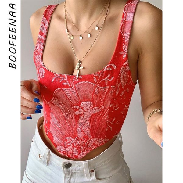 boofeenaa elegant print busiter corset women vintage clothes tie up backless square neck crop tank c66ca10 220620, White
boofeenaa elegant print busiter corset women vintage clothes tie up backless square neck crop tank c66ca10 220620, White