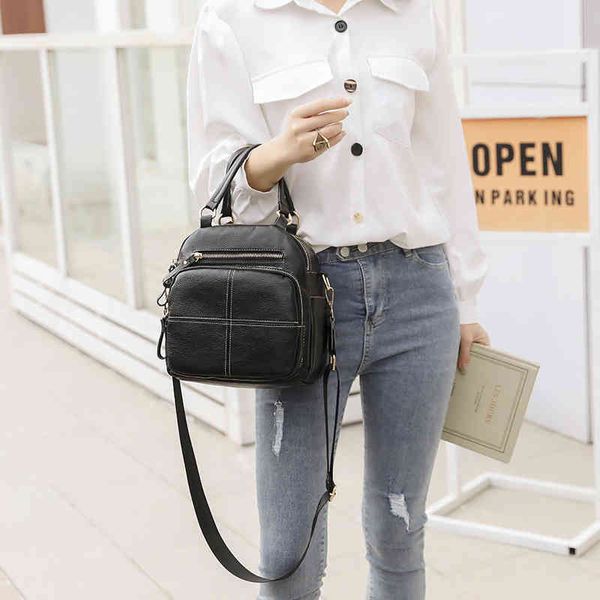 new women's shoulder bag yierkang multifunctional leather double messenger simple travel backpack
new women's shoulder bag yierkang multifunctional leather double messenger simple travel backpack