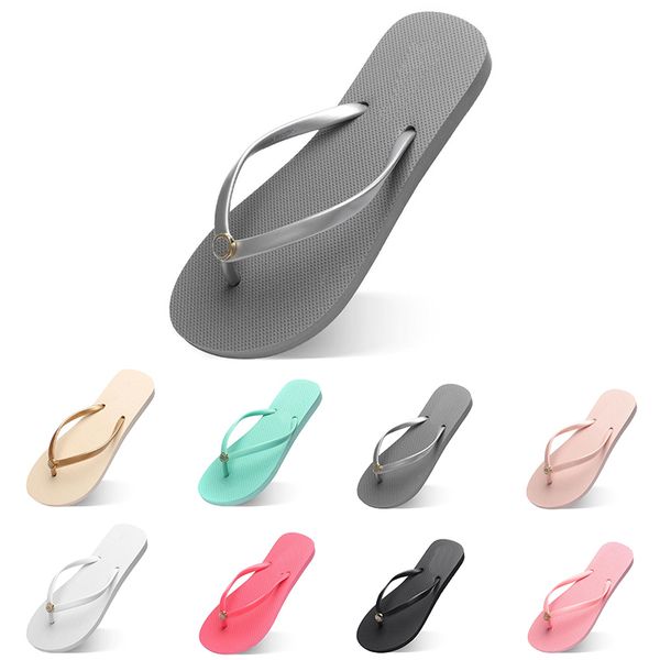 

Women Slippers Fashion Flip Flops Beach Hotel Indoor Slipper Triple Black Pink White Lemon Green Grey Blue Womens Shoes Fourty Four