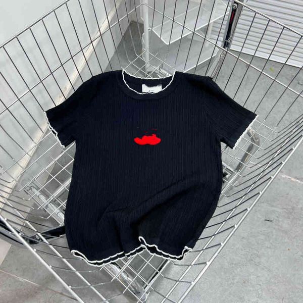 women's t-shirt spring and summer fashion brand xiaoxiangjia women's color contrast eye-catching embellishment medieval round neck, White
women's t-shirt spring and summer fashion brand xiaoxiangjia women's color contrast eye-catching embellishment medieval round neck, White